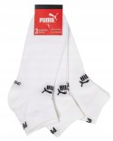 Skarpety sportowe PUMA BASIC QUARTER bawełniane ZAKOSTKI - białe r 35-38