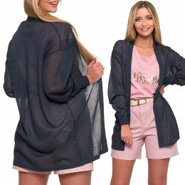 Kardigan damski cienki przewiewny Letnia Narzutka Sweterek MORAJ -XXL/3XL