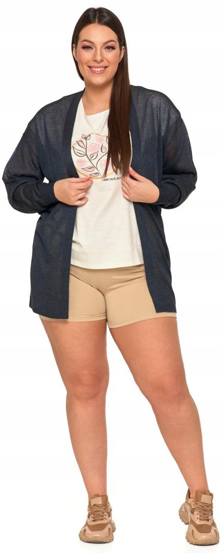 Kardigan damski cienki przewiewny Letnia Narzutka Sweterek MORAJ -XXL/3XL Kardigan damski cienki przewiewny Letnia Narzutka Sweterek MORAJ -XXL/3XL