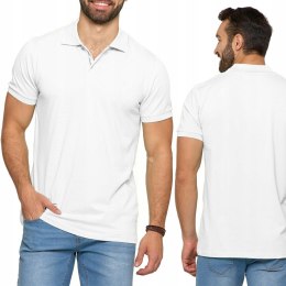 Koszulka POLO męska bawełniana polówka T-shirt PREMIUM MORAJ - XL