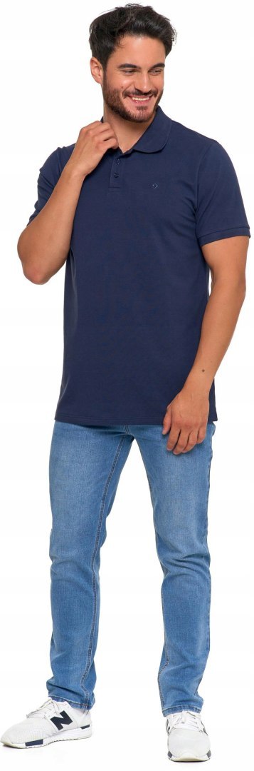Koszulka POLO męska bawełniana polówka T-shirt PREMIUM MORAJ - L