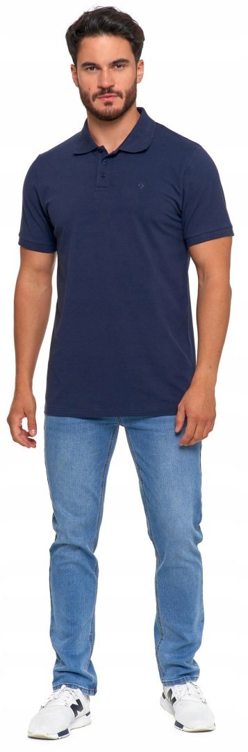 Koszulka POLO męska bawełniana polówka T-shirt PREMIUM MORAJ - L