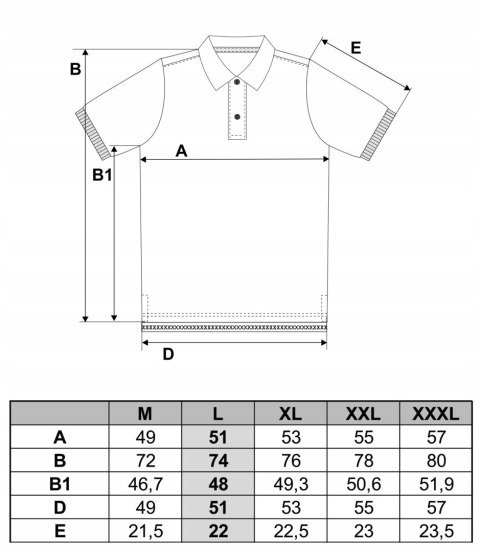 Koszulka POLO męska bawełniana polówka T-shirt PREMIUM MORAJ - L