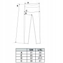 Legginsy damskie W PRĄŻKI z wysokim stanem eleganckie MORAJ - S/M