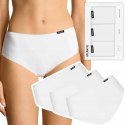 Majtki damskie bawełniane 3 PARY figi klasyczne ATLANTIC 3BLP-603 - XL