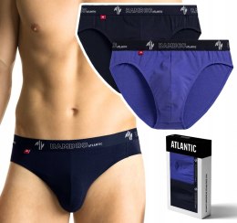 Slipy męskie BAMBUSOWE 2-PAK majtki ATLANTIC 2MP-1565 - XL