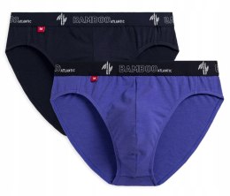 Slipy męskie BAMBUSOWE 2-PAK majtki ATLANTIC 2MP-1565 - XL