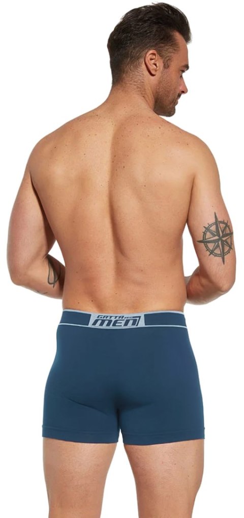 Bokserki męskie bawełniane GATTA COTTON BOXER ocean blue - L