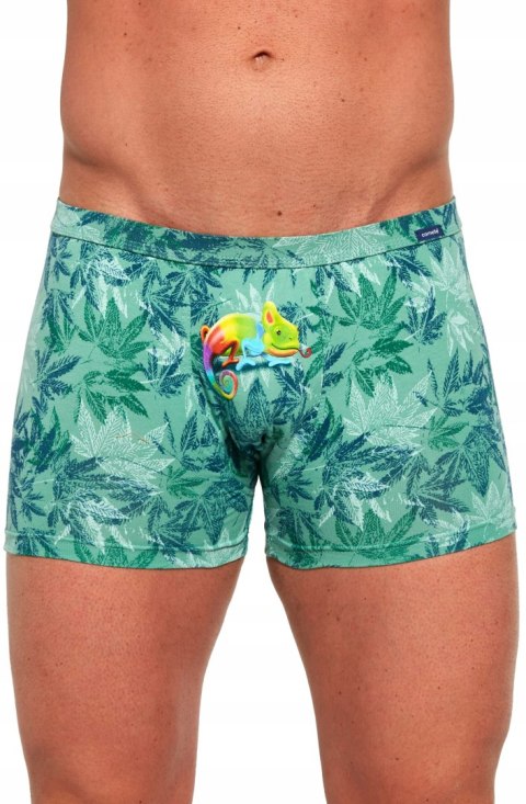 Bokserki męskie z NADRUKIEM szorty bawełniane CORNETTE TATTOO 206 - M