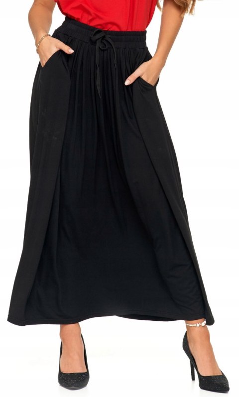 Długa kobieca SPÓDNICA maxi elegancka WISKOZOWA z kieszeniami MORAJ - L Długa kobieca SPÓDNICA maxi elegancka WISKOZOWA z kieszeniami MORAJ - L