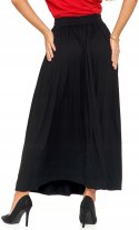 Długa kobieca SPÓDNICA maxi elegancka WISKOZOWA z kieszeniami MORAJ - L
