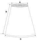 Długa kobieca SPÓDNICA maxi elegancka WISKOZOWA z kieszeniami MORAJ - XL