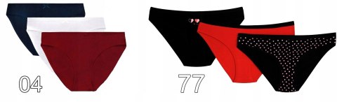 Figi damskie bikini 3 WZORY majtki HENDERSON LADIES MI-MI - XL