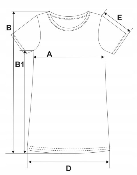 Koszula nocna damska z krótkim rękawem w paski MORAJ - L Koszula nocna damska z krótkim rękawem w paski MORAJ - L