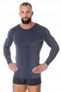 Koszulka męska WEŁNIANA termo BRUBECK LS11600 - L