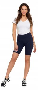 Legginsy KRYJĄCE kolarki wysoki stan szorty gładkie MORAJ - S/M