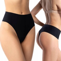 Majtki STRINGI damskie z WYSOKIM STANEM bezszwowe JULIMEX STRING MAXI - M
