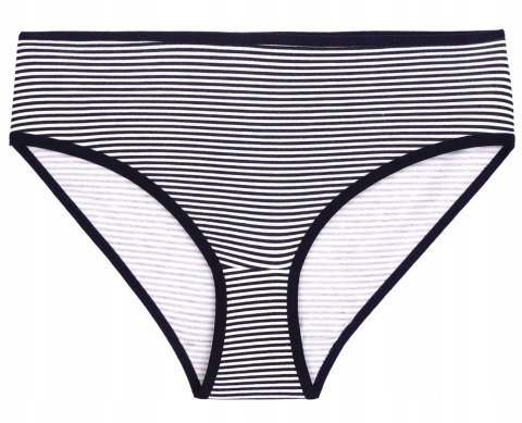 Majtki figi damskie bawełniane 3 PARY w kropki i paski MORAJ - M