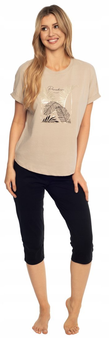 Piżama damska letnia 100% BAWEŁNA z krótkim rękawem HENDERSON APPAREL - S Piżama damska letnia 100% BAWEŁNA z krótkim rękawem HENDERSON APPAREL - S