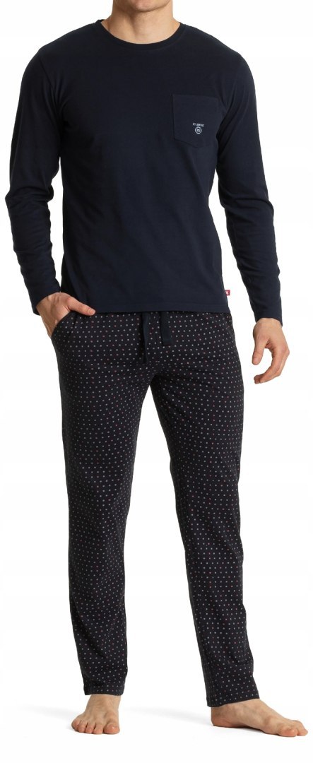 Piżama męska 100% bawełna ATLANTIC NMP-361 - XXL Piżama męska 100% bawełna ATLANTIC NMP-361 - XXL