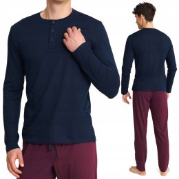 Piżama męska bawełniana długi rękaw HENDERSON UDOS - XL