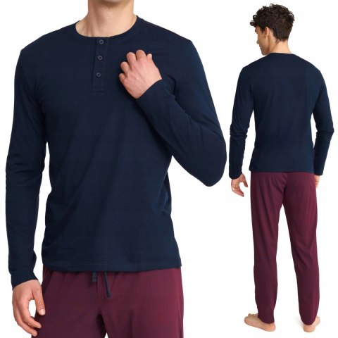 Piżama męska bawełniana długi rękaw HENDERSON UDOS - XL Piżama męska bawełniana długi rękaw HENDERSON UDOS - XL