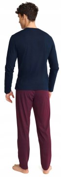 Piżama męska bawełniana długi rękaw HENDERSON UDOS - XL
