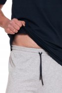 Piżama męska bawełniana z krótkim rękawem i guzikami MORAJ - XXL