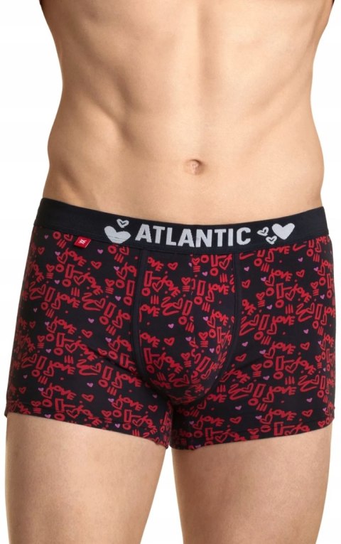 Bokserki męskie bawełniane 2-PAK PREZENT szorty ATLANTIC 2GMH-018 - XXL