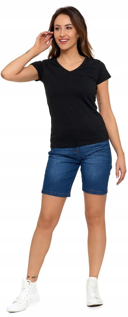 Koszulka damska bawełniana krótki rękaw T-SHIRT MORAJ - M Koszulka damska bawełniana krótki rękaw T-SHIRT MORAJ - M