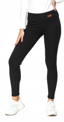 Legginsy ocieplane z wysokim stanem gładkie MORAJ - 3XL
