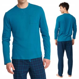 Piżama męska bawełniana długi rękaw HENDERSON UNUSAL - XL