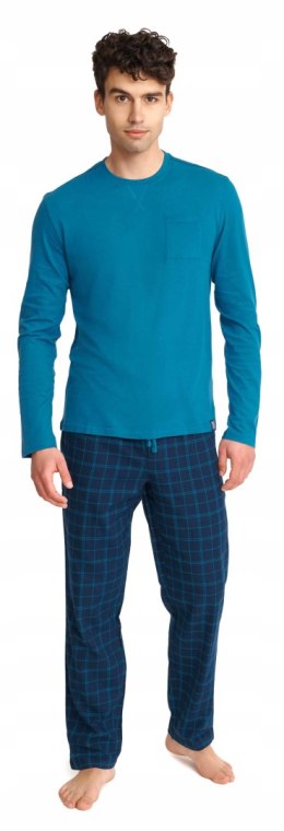 Piżama męska bawełniana długi rękaw HENDERSON UNUSAL - XL