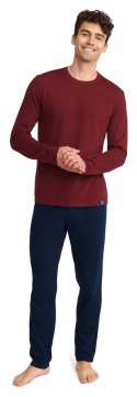 Piżama męska długi rękaw bawełna HENDERSON - XL