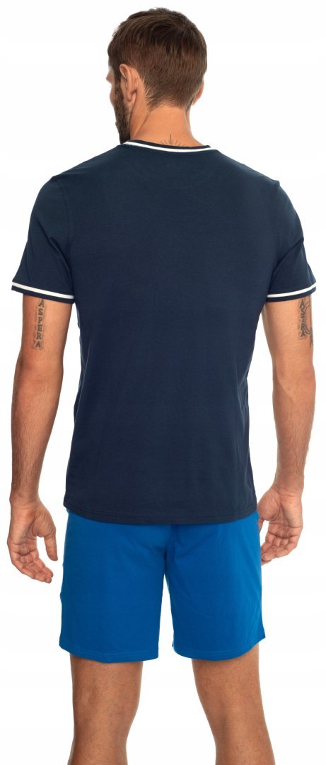 HENDERSON CITY Piżama męska z krótkim rękawem 100% BAWEŁNA - L HENDERSON CITY Piżama męska z krótkim rękawem 100% BAWEŁNA - L