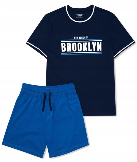 HENDERSON CITY Piżama męska z krótkim rękawem 100% BAWEŁNA - L HENDERSON CITY Piżama męska z krótkim rękawem 100% BAWEŁNA - L