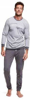 PIŻAMA męska długi rękaw bawełniane HENDERSON 37304-90X- XXL, szara PIŻAMA męska długi rękaw bawełniane HENDERSON 37304-90X- XXL, szara