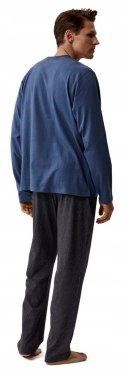 Piżama Męska Długa 100% Bawełna Komplet Piżamowy ATLANTIC NMP-389 - M
