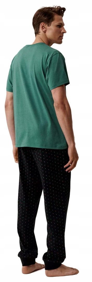 Piżama Męska ze 100% Bawełny Komplet Piżamowy ATLANTIC NMP-388 - XXL