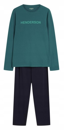 Piżama męska 100% BAWEŁNA Komplet z Długim Rękawem HENDERSON VISE - XL