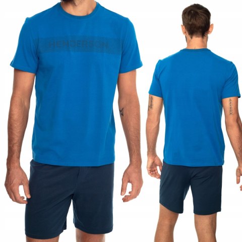 Piżama męska 100% BAWEŁNA z krótkim rękawem HENDERSON CROP - XXL Piżama męska 100% BAWEŁNA z krótkim rękawem HENDERSON CROP - XXL