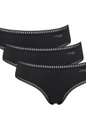 SLOGGI FIGI SLOGGI GO CRUSH HIPSTER 3PACK CZARNE