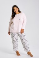 TARO 3466 PIŻAMA DAMSKA DŁUGA ELLA 4XL-6XL