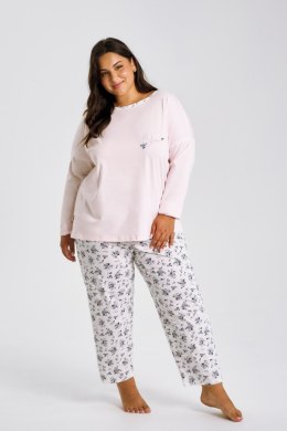 TARO 3466 PIŻAMA DAMSKA DŁUGA ELLA 4XL-6XL