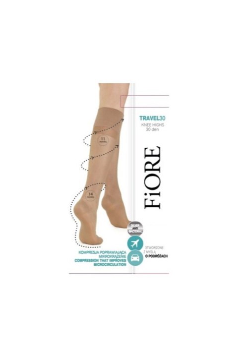FIORE TRAVEL - Podkolanówki 30 DEN FIORE TRAVEL - Podkolanówki 30 DEN
