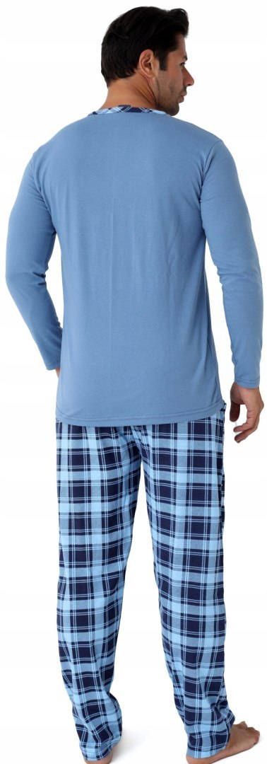 Piżama męska 100% BAWEŁNA Długi Komplet na Zimę Bluza + Spodnie - XL Piżama męska 100% BAWEŁNA Długi Komplet na Zimę Bluza + Spodnie - XL