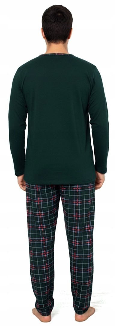 Piżama męska 100% BAWEŁNA Długi Komplet na Zimę Bluza + Spodnie - XXL Piżama męska 100% BAWEŁNA Długi Komplet na Zimę Bluza + Spodnie - XXL