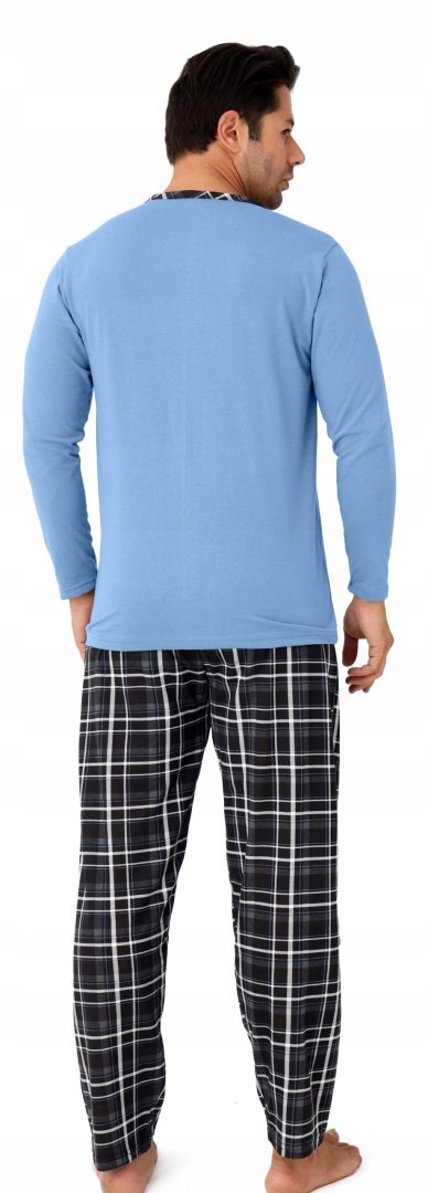 Piżama męska 100% BAWEŁNA Długi Komplet na Zimę Bluza + Spodnie - XXL Piżama męska 100% BAWEŁNA Długi Komplet na Zimę Bluza + Spodnie - XXL