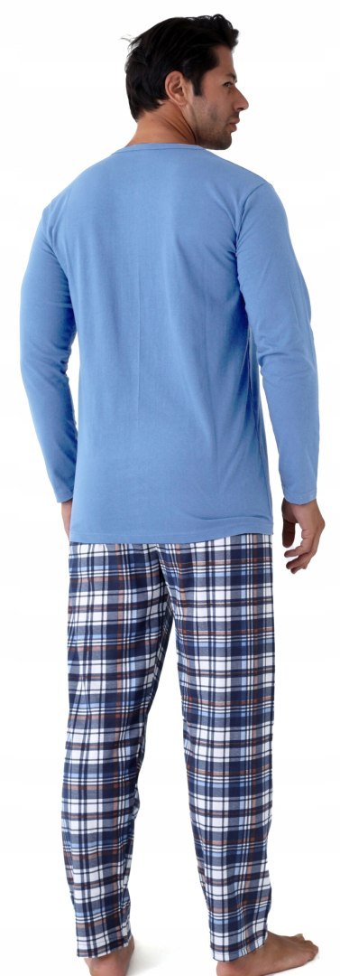 Piżama męska 100% BAWEŁNA Długi Komplet na Zimę Bluza + Spodnie - XL Piżama męska 100% BAWEŁNA Długi Komplet na Zimę Bluza + Spodnie - XL
