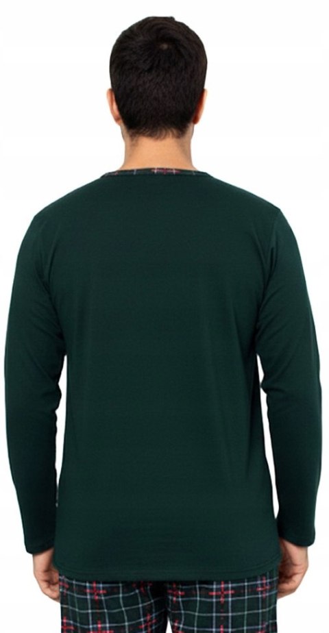 Piżama męska 100% BAWEŁNA Długi Komplet na Zimę Bluza + Spodnie - M Piżama męska 100% BAWEŁNA Długi Komplet na Zimę Bluza + Spodnie - M